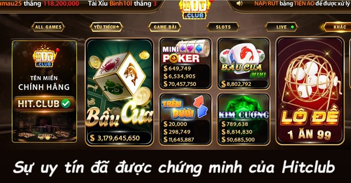 Tính minh bạch & sự uy tín của Hit Club